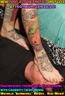 Michelle "Bombshell" McGee's Feet at Footnight San Diego